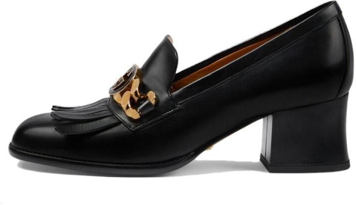 (Women) Gucci Leather High Heel 'Fashion Trend Chunky Black' 750532-C9D00-1000 Buy (Women) Gucci Leather High Heel 'Fashion Trend Chunky Black' 750532-C9D00-1000
