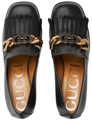 (Women) Gucci Leather High Heel 'Fashion Trend Chunky Black' 750532-C9D00-1000 Lookbook (Women) Gucci Leather High Heel 'Fashion Trend Chunky Black' 750532-C9D00-1000