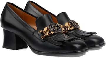 (W) Gucci High Heel Kulit 'Fashion Trend Tebal Hitam' 750532-C9D00-1000 Shop (W) Gucci High Heel Kulit 'Fashion Trend Tebal Hitam' 750532-C9D00-1000