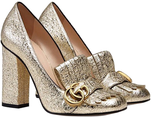 (W) Gucci Sepatu Heel Tinggi Kulit 'Emas' 408206-DKT00-7100 Order (W) Gucci Sepatu Heel Tinggi Kulit 'Emas' 408206-DKT00-7100