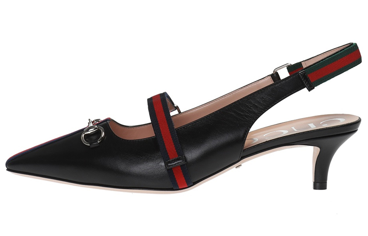 (Women) Gucci Leather High Heel 'Horsebit Black' 549616-0HEW0-1095