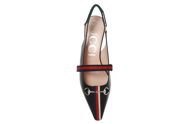Shop (W) Gucci Tacón Alto de Cuero 'Horsebit Negro' 549616-0HEW0-1095