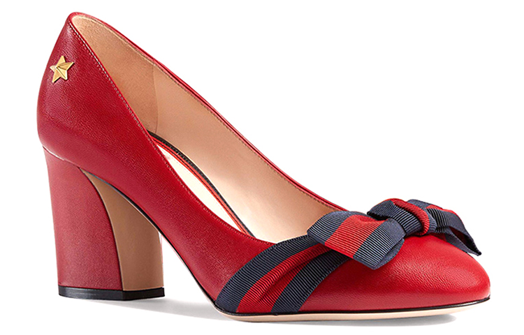 Order (Women) Gucci Leather High Heel 'Red' 432044-CQXS0-6488