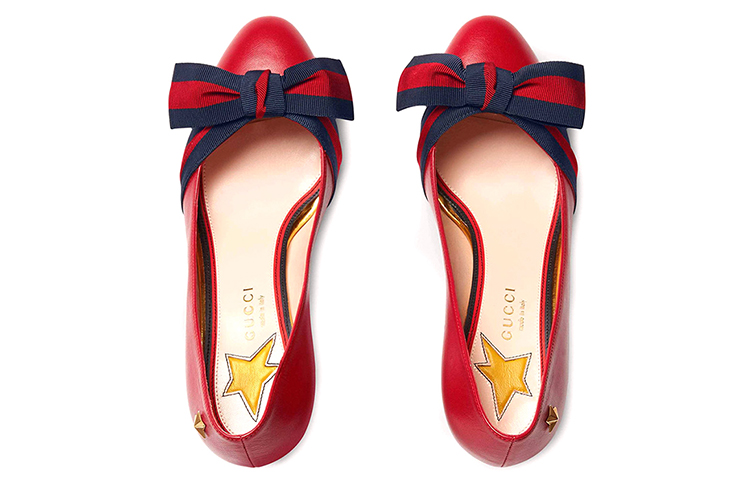 Shop (Women) Gucci Leather High Heel 'Red' 432044-CQXS0-6488