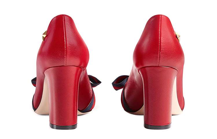 Purchase (Women) Gucci Leather High Heel 'Red' 432044-CQXS0-6488