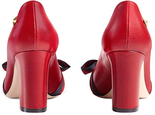 (Women) Gucci Leather High Heel 'Red' 432044-CQXS0-6488 Purchase (Women) Gucci Leather High Heel 'Red' 432044-CQXS0-6488