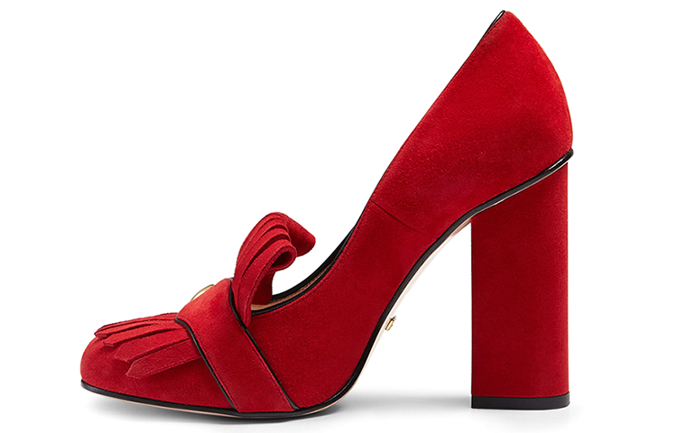 (Women) Gucci Leather High Heel 'Red Fashion' 408206-C2000-6339