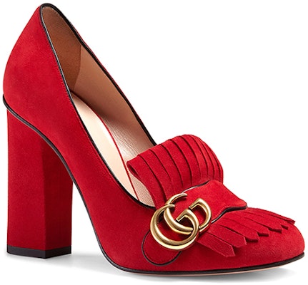 (Women) Gucci Leather High Heel 'Red Fashion' 408206-C2000-6339 Order (Women) Gucci Leather High Heel 'Red Fashion' 408206-C2000-6339