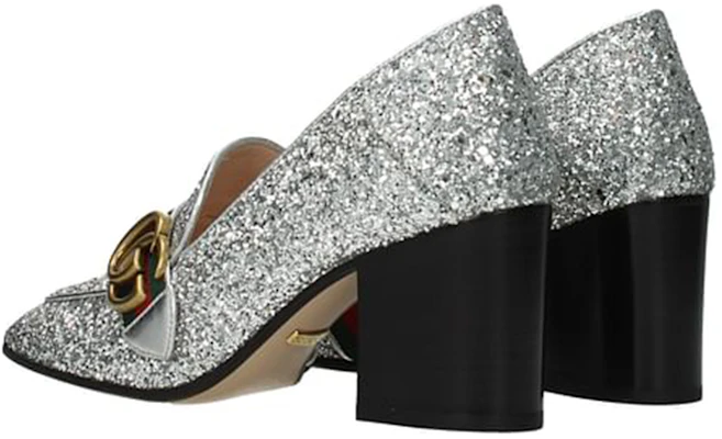 (W) Gucci High Heel Kulit 'Silver Double G' Sepatu Wanita 476662-KSPB0-8172 Lookbook (W) Gucci High Heel Kulit 'Silver Double G' Sepatu Wanita 476662-KSPB0-8172