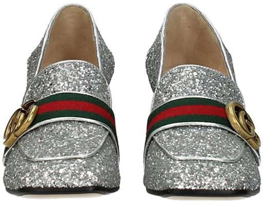 (Women) Gucci Leather High Heel 'Silver Double G' 476662-KSPB0-8172 Shop (Women) Gucci Leather High Heel 'Silver Double G' 476662-KSPB0-8172
