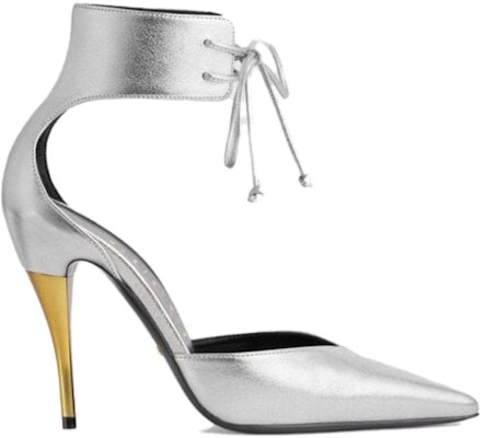 (Women) Gucci Leather High Heel 'Silver Fashion Strap' 717159-0MW00-8106 Order (Women) Gucci Leather High Heel 'Silver Fashion Strap' 717159-0MW00-8106