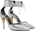 Lookbook (W) Gucci Tumit Tinggi Kulit 'Tali Fesyen Perak' 717159-0MW00-8106