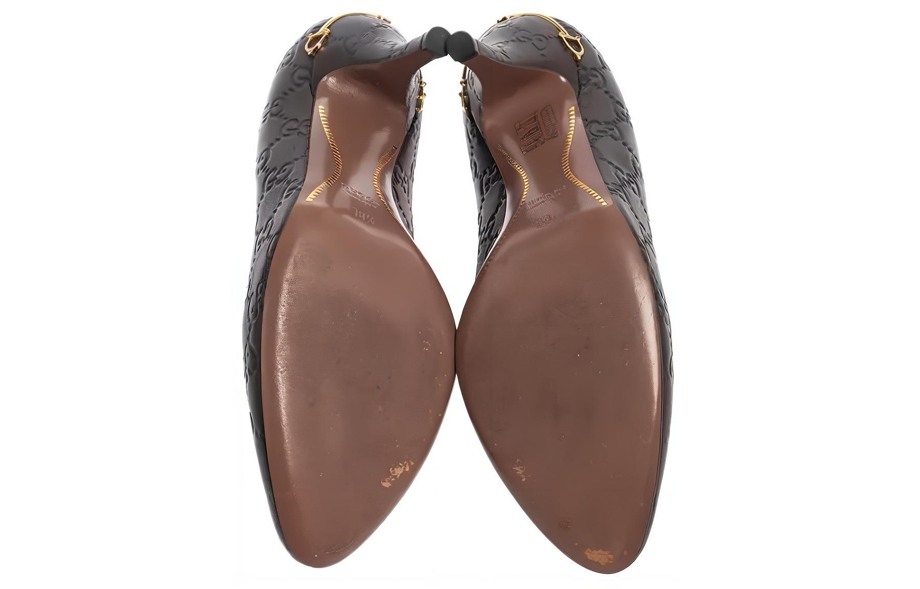 Lookbook (W) Gucci Sepatu Hak Kulit Tinggi 'Deep Brown' 310184-AA600-2019