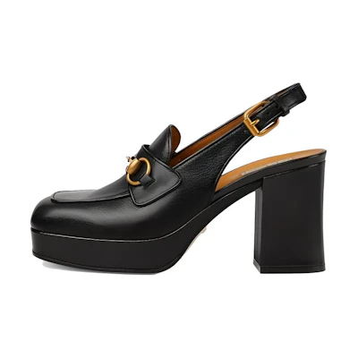(W) Gucci Leather High Heel Pump 'Simple CMFT Black'