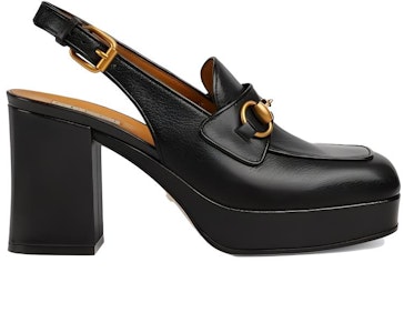 (W) Gucci Kasut Tumit Tinggi Kulit 'Keselesaan Mudah Hitam' 771566-0G0V0-1000 Order (W) Gucci Kasut Tumit Tinggi Kulit 'Keselesaan Mudah Hitam' 771566-0G0V0-1000