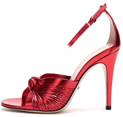 (Women) Gucci Leather High Heel Sandals 'Red' 577225-B8B00-6401 Buy (Women) Gucci Leather High Heel Sandals 'Red' 577225-B8B00-6401