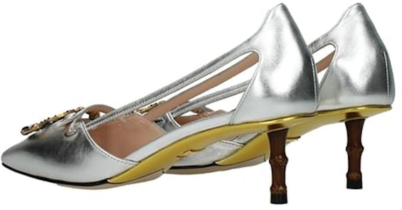 (W) グッチ レディース レザー ハイヒール シューズ 'クリスタル ダブルG シルバー' 519918-B8B00-8106 519918-B8B00-8106 Lookbook (W) グッチ レディース レザー ハイヒール シューズ 'クリスタル ダブルG シルバー' 519918-B8B00-8106 519918-B8B00-8106