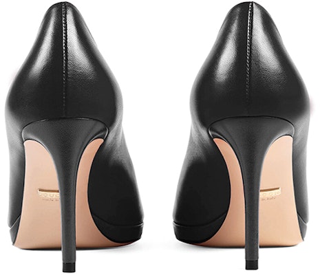 (Women) Gucci Leather High-Heel Slide 'Fashion' 408214-C9D00-1000 Purchase (Women) Gucci Leather High-Heel Slide 'Fashion' 408214-C9D00-1000