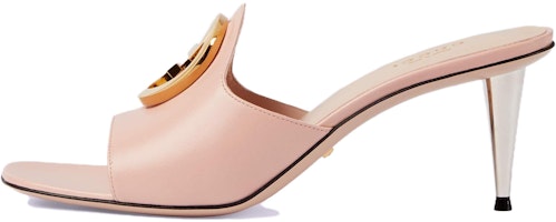 (Women) Gucci Leather High Heel Slide 'Pink Fashion' 723391-C9D00-5909 (Women) Gucci Leather High Heel Slide 'Pink Fashion' 723391-C9D00-5909