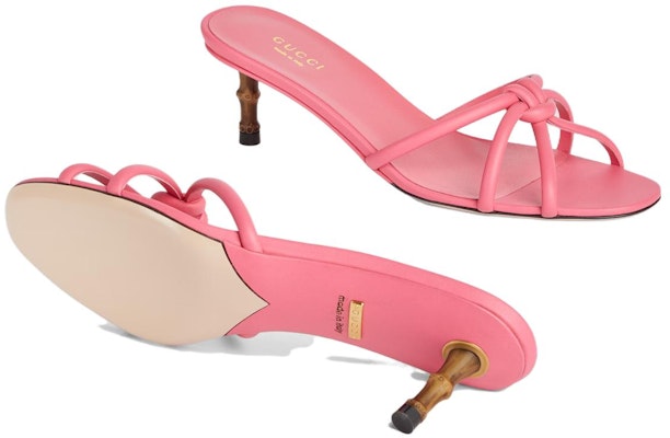 (Women) Gucci Leather High-Heel Slide Sandals 'Pink' 746034-BKO00-6627 Purchase (Women) Gucci Leather High-Heel Slide Sandals 'Pink' 746034-BKO00-6627