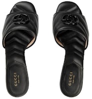 (W) Sandalia Gucci de Tacón Alto en Cuero 'Negro' 739133-BKO00-1000 Lookbook (W) Sandalia Gucci de Tacón Alto en Cuero 'Negro' 739133-BKO00-1000