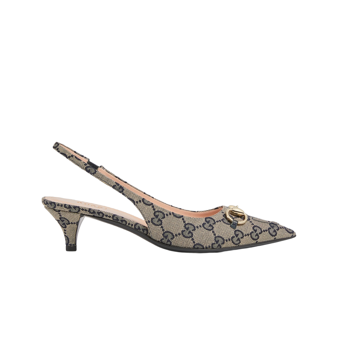 (Women) Gucci Leather High Heels 'Biān Buckle Embossed Milky Blue' 782627-2HK80-4041