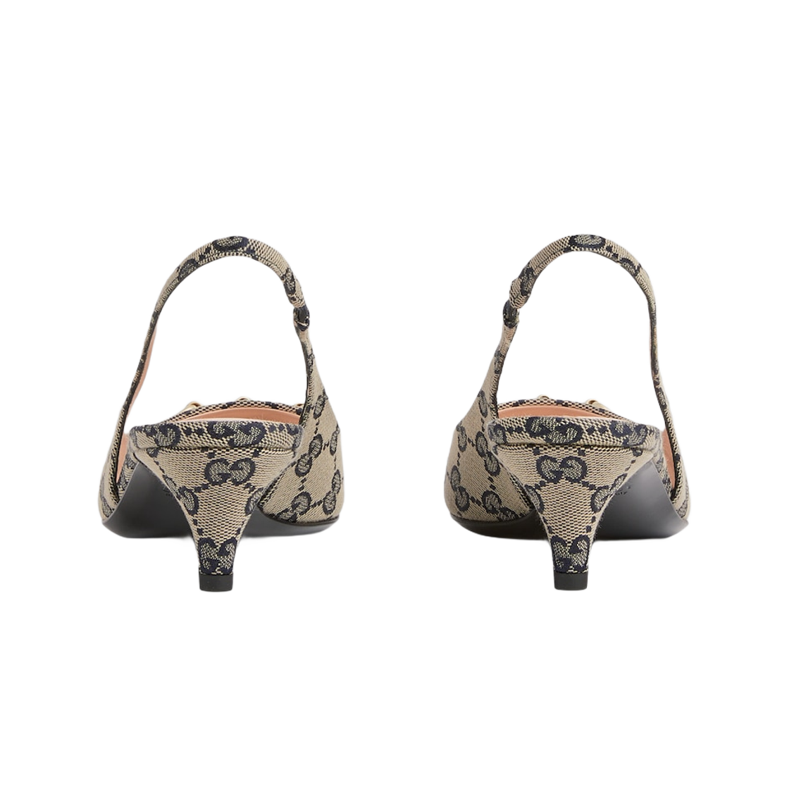 Lookbook (Women) Gucci Leather High Heels 'Biān Buckle Embossed Milky Blue' 782627-2HK80-4041