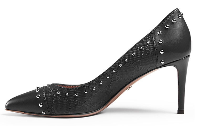 (Women) Gucci Leather High Heels 'Black Fashion' 386045-AIY40-1000