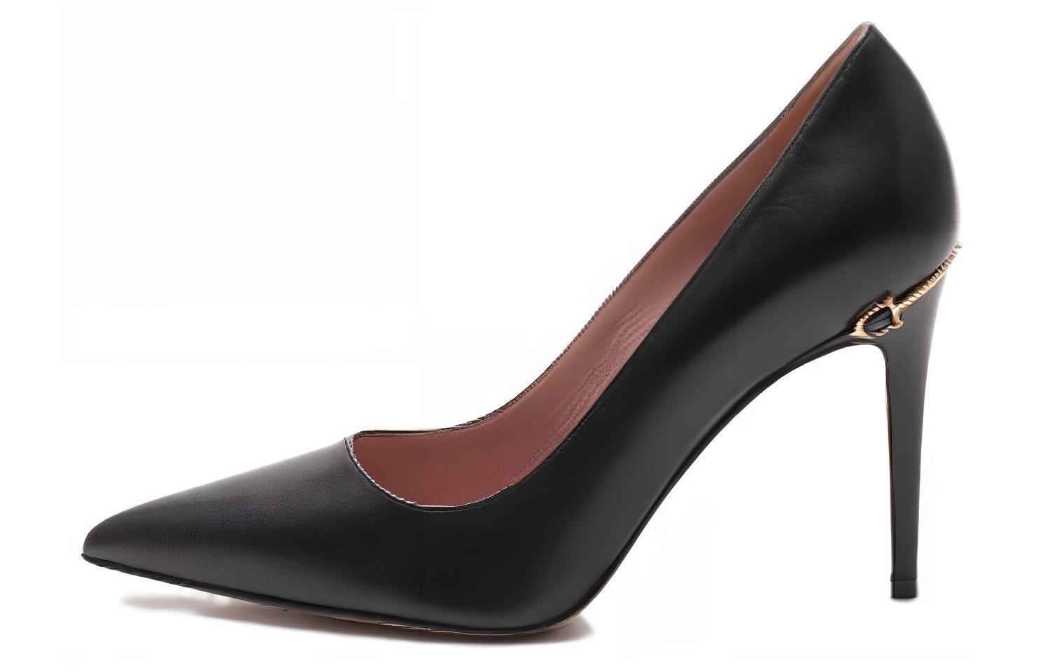 (Women) Gucci Leather High Heels 'Black Fashion' 388433-C9D00-1000