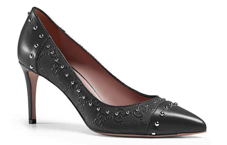 Order (Women) Gucci Leather High Heels 'Black Fashion' 386045-AIY40-1000