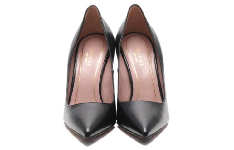 Lookbook (Women) Gucci Leather High Heels 'Black Fashion' 388433-C9D00-1000