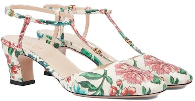 (W) 古驰花卉图案真皮高跟鞋 746393-AAB0B-8464 Lookbook (W) 古驰花卉图案真皮高跟鞋 746393-AAB0B-8464