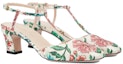 Lookbook (W) Gucci Kasut Tumit Tinggi Kulit 'Floral' 746393-AAB0B-8464