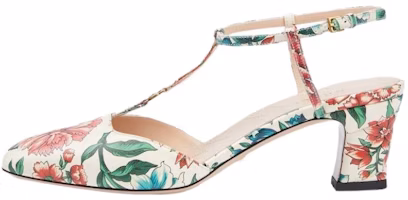 (Women) Gucci Leather High Heels 'Floral' 746393-AAB0B-8464 (Women) Gucci Leather High Heels 'Floral' 746393-AAB0B-8464
