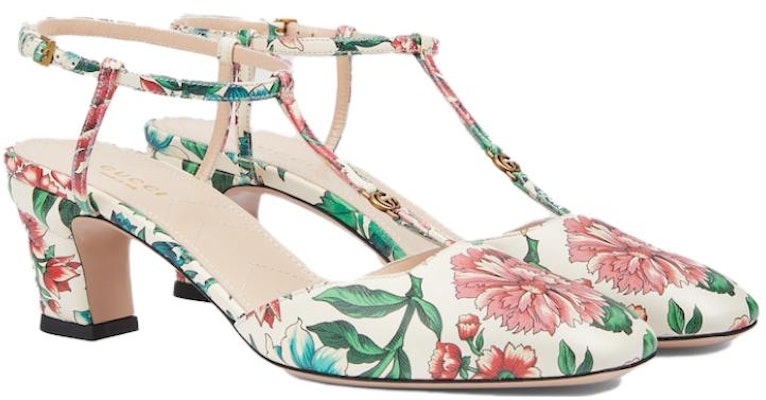 (W) Gucci Sepatu Hak Tinggi Kulit 'Floral' 746393-AAB0B-8464 Lookbook (W) Gucci Sepatu Hak Tinggi Kulit 'Floral' 746393-AAB0B-8464
