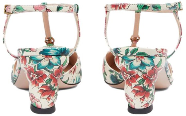 (W) Gucci Sepatu Hak Tinggi Kulit 'Floral' 746393-AAB0B-8464 Shop (W) Gucci Sepatu Hak Tinggi Kulit 'Floral' 746393-AAB0B-8464