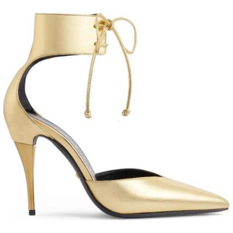 Order (Women) Gucci Leather High Heels 'Gold Fashion Lace' 717159-U8V00-8009