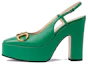 Buy (Women) Gucci Leather High Heels 'Green Buckle Fashion' 723837-BKO00-3727