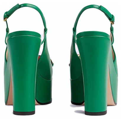 (Women) Gucci Leather High Heels 'Green Buckle Fashion' 723837-BKO00-3727 Shop (Women) Gucci Leather High Heels 'Green Buckle Fashion' 723837-BKO00-3727