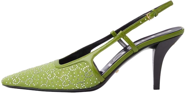 (W) Tumit Tinggi Kulit Gucci 'Tali Gelang Cahaya Hijau' 7.5cm 727184-9W840-3506 Buy (W) Tumit Tinggi Kulit Gucci 'Tali Gelang Cahaya Hijau' 7.5cm 727184-9W840-3506