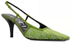 Order (W) Gucci Leren Hoge Hak ''Licht Gesp Band Groen'' 7.5cm 727184-9W840-3506