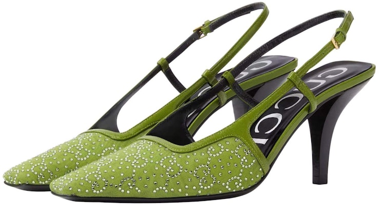 (Women) Gucci Leather High Heels 'Light Buckle Strap Green' 7.5cm 727184-9W840-3506 Lookbook (Women) Gucci Leather High Heels 'Light Buckle Strap Green' 7.5cm 727184-9W840-3506