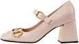 Buy (Women) Gucci Leather High Heels 'Pale Pink Horsebit' 694855-C9D00-6705
