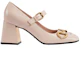 Order (Women) Gucci Leather High Heels 'Pale Pink Horsebit' 694855-C9D00-6705