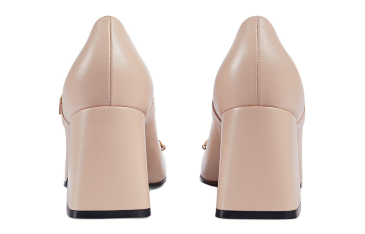 Purchase (Women) Gucci Leather High Heels 'Pale Pink Horsebit' 694855-C9D00-6705