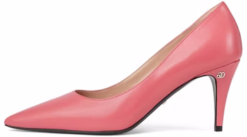 (Women) Gucci Leather High Heels 'Pink Double G' 738683-C9D00-6627 (Women) Gucci Leather High Heels 'Pink Double G' 738683-C9D00-6627