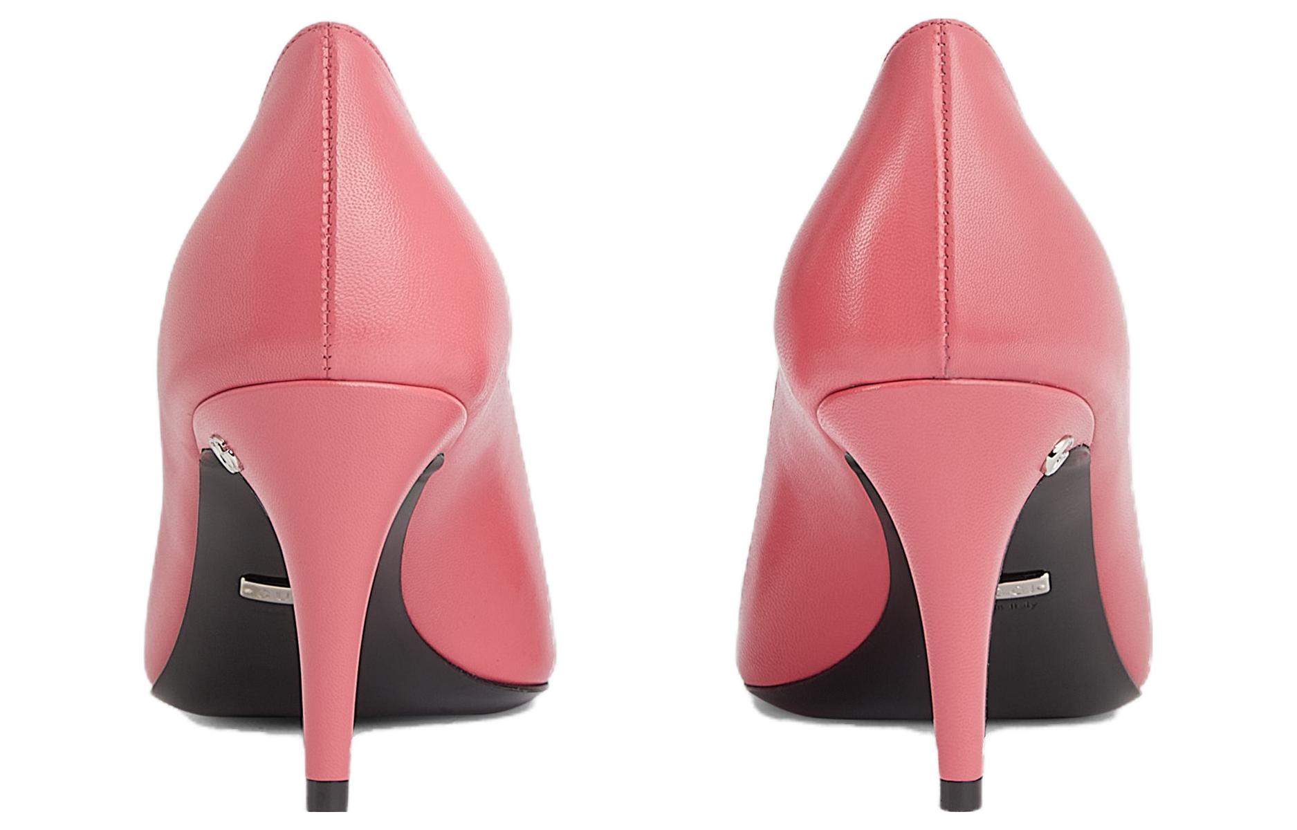 Lookbook (W) Tacones Altos de Cuero Gucci 'Doble G Rosa' 738683-C9D00-6627