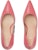 (W) Gucci Tumit Tinggi Kulit Wanita 'Pink Double G' 738683-C9D00-6627