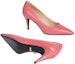 Purchase (W) Gucci Tumit Tinggi Kulit Wanita 'Pink Double G' 738683-C9D00-6627