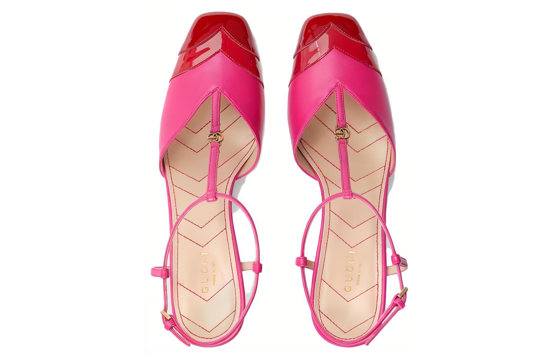 Order (W) Gucci Sepatu Hak Tinggi Kulit 'Pink Fashion' 746383-AAB68-6444